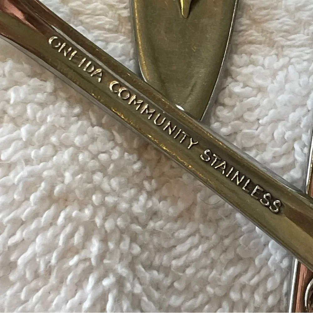 Vintage Oneida Community Stainless My Rose Collection Serving and Flatware